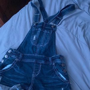 Women's jean overalls